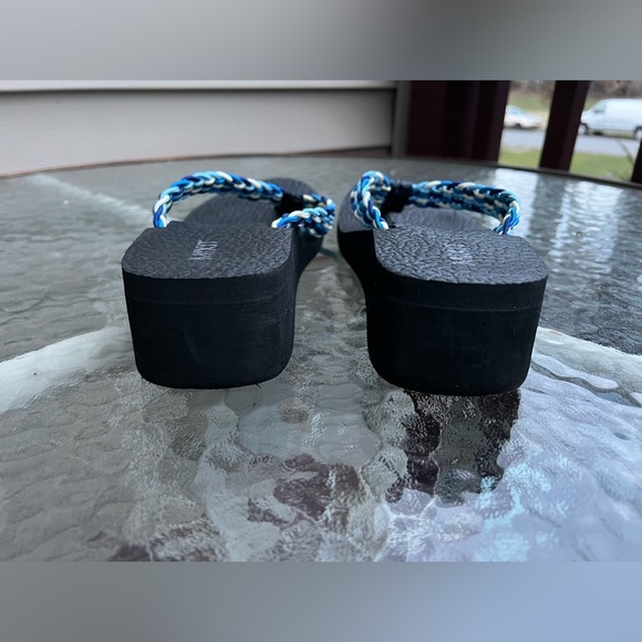 Blue Platform Flip Flops - Picture 4 of 4